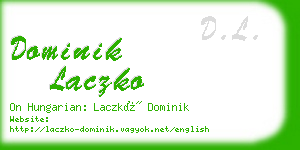 dominik laczko business card