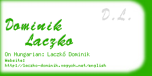 dominik laczko business card